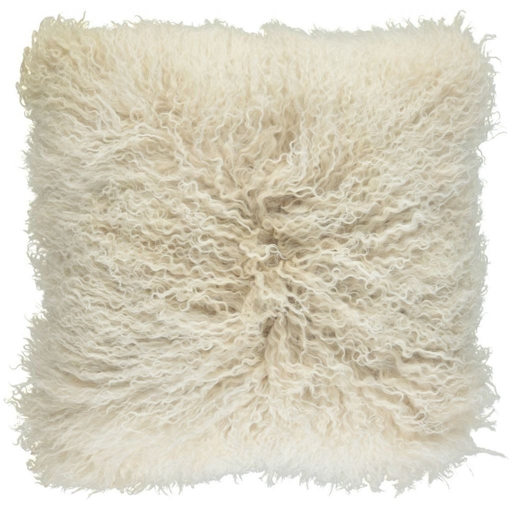 Tibetan Sheepskin Pillow  Double Sided | 22 x 22 inch