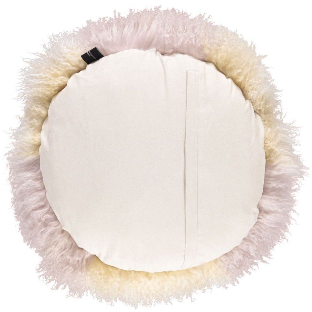 Curly Cake Cushion Tibetan Sheepskin 18"