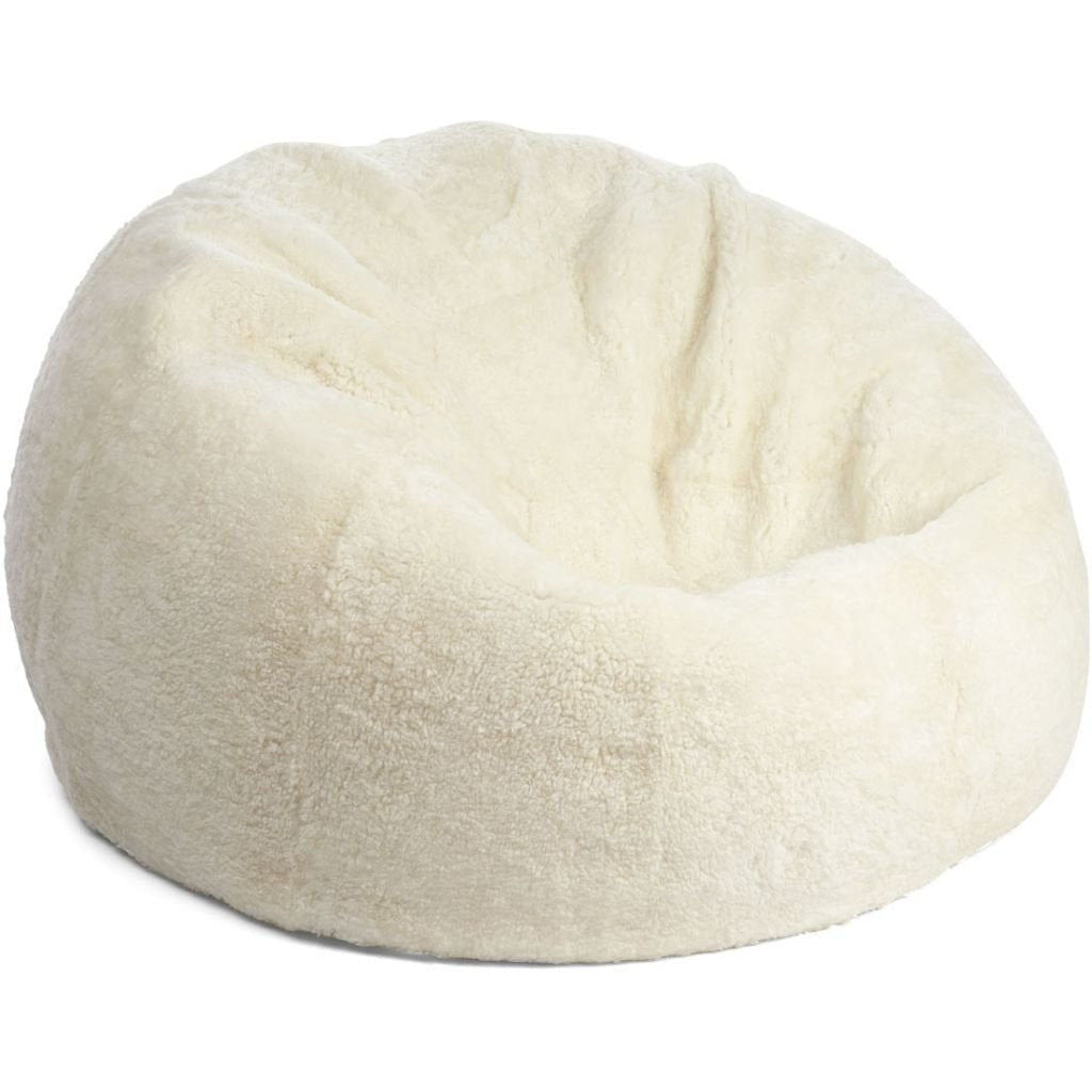 New Zealand Sheepskin Bean Bag Short Wool Large 36" Handmade in Denmark