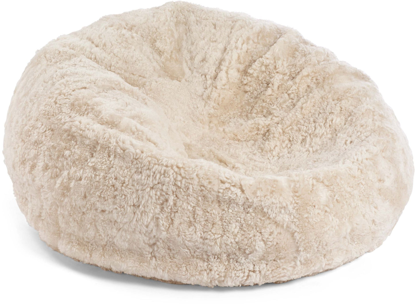 New Zealand Sheepskin Bean Bag Short Wool Large 36" Handmade in Denmark