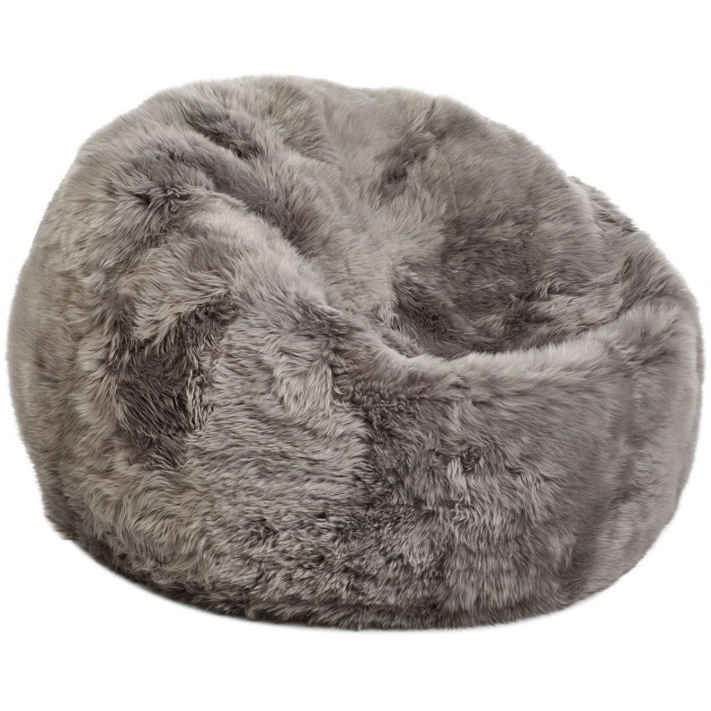 New Zealand Sheepskin Bean Bag 28" Long Wool, Handmade in Denmark