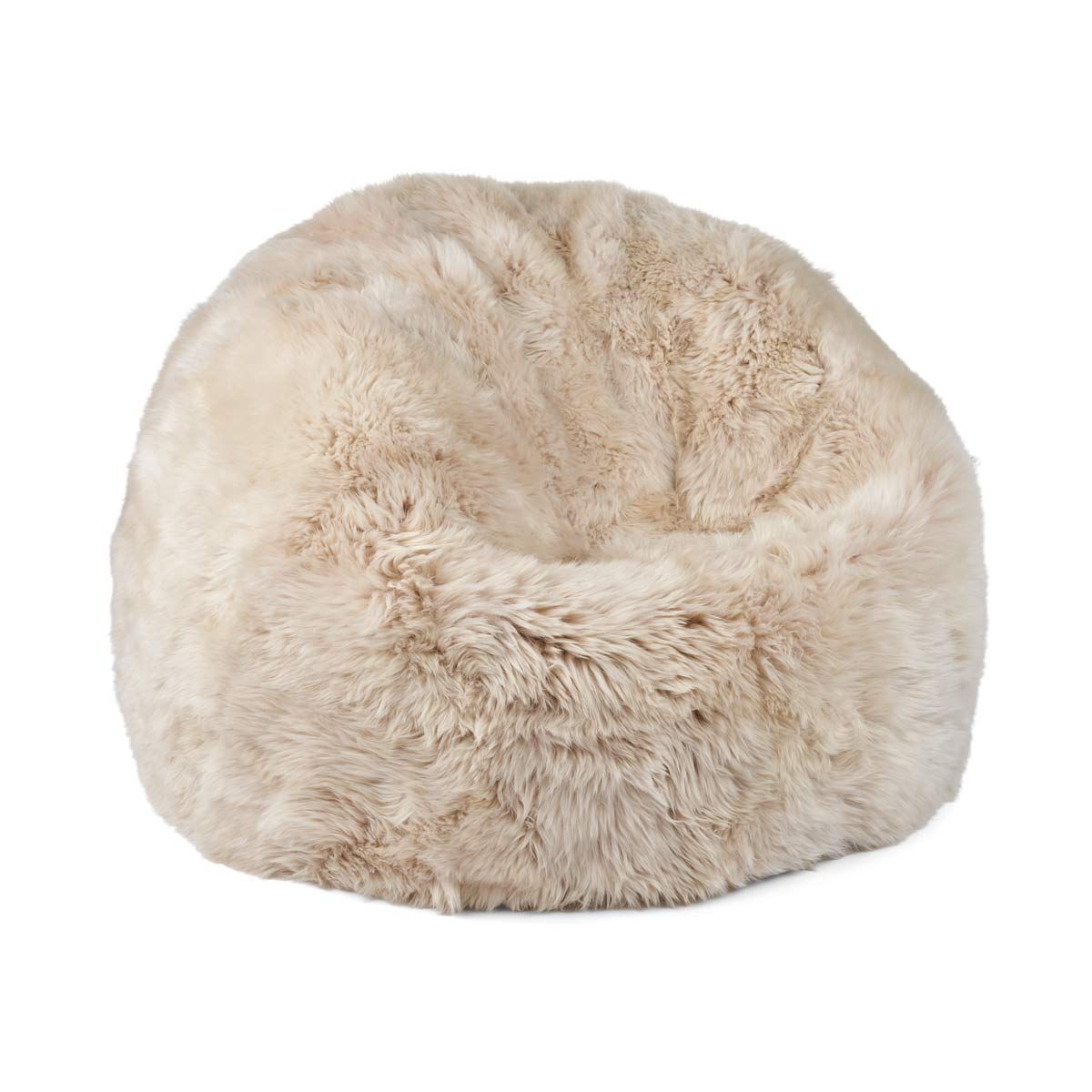 New Zealand Sheepskin Bean Bag 28" Long Wool, Handmade in Denmark