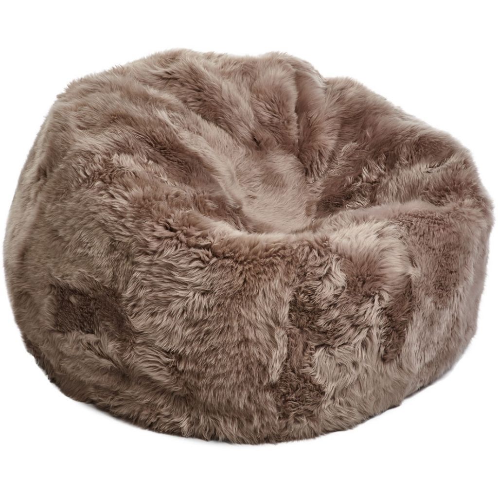 New Zealand Sheepskin Bean Bag 28" Long Wool, Handmade in Denmark