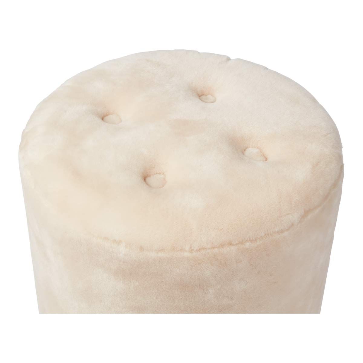 Simon Upholstered Stool  New Zealand Sheepskin Made in Denmark