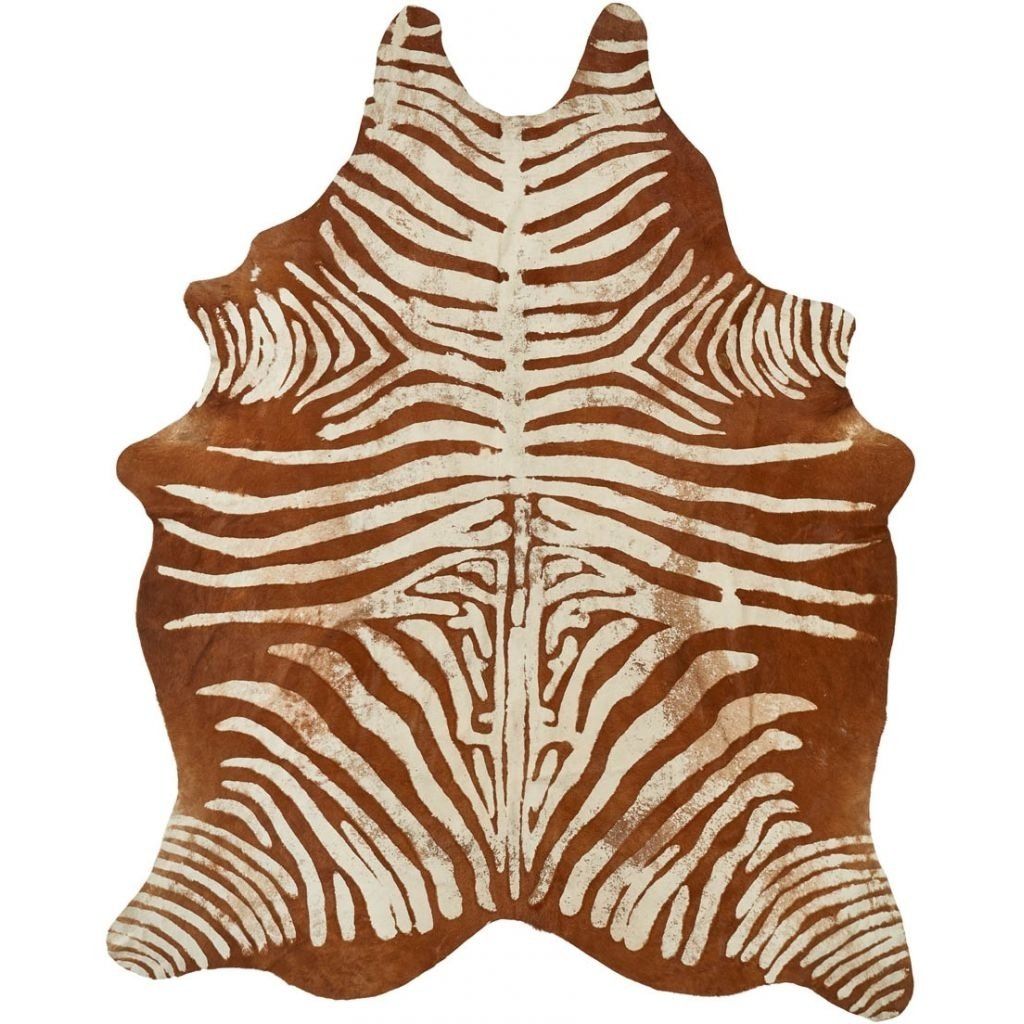 Brazilian Cow Hide Vintage Zebra