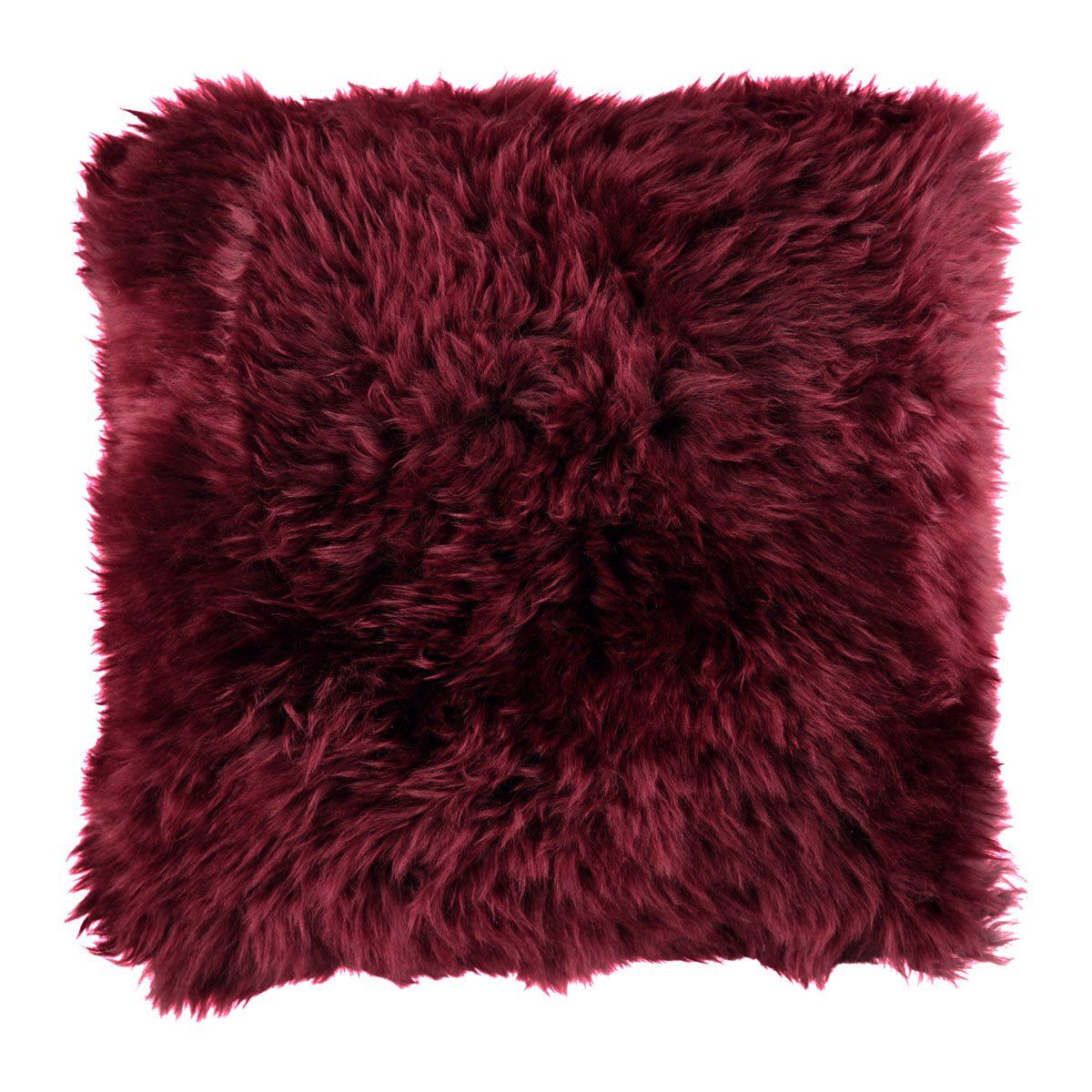 New Zealand Sheepskin Cushion Long Wool 14 x 14 inch