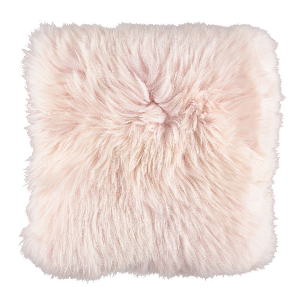 New Zealand Sheepskin Cushion Long Wool 14 x 14 inch