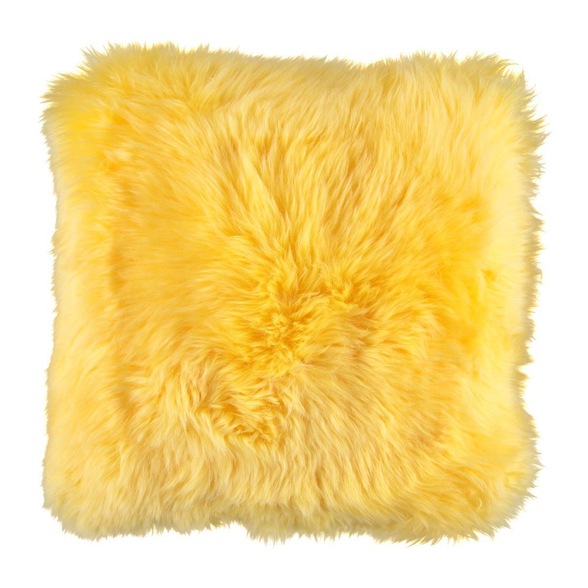 New Zealand Sheepskin Cushion Long Wool 14 x 14 inch