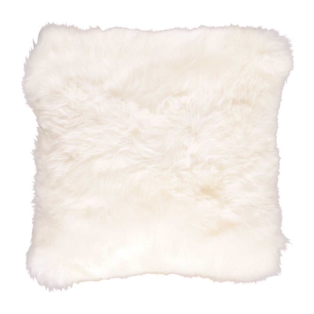 New Zealand Sheepskin Cushion Long Wool 14 x 14 inch