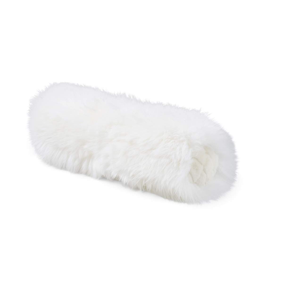 New Zealand Sheepskin Bolster Coral Reef Cushion, Long Wool