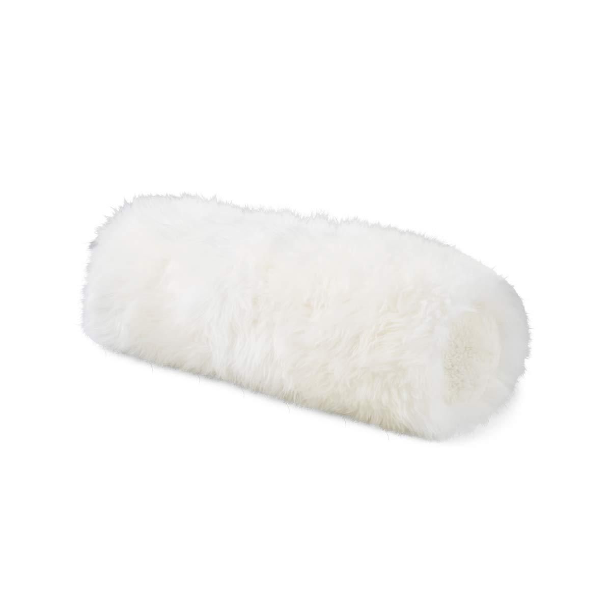 New Zealand Sheepskin Bolster Coral Reef Cushion, Long Wool