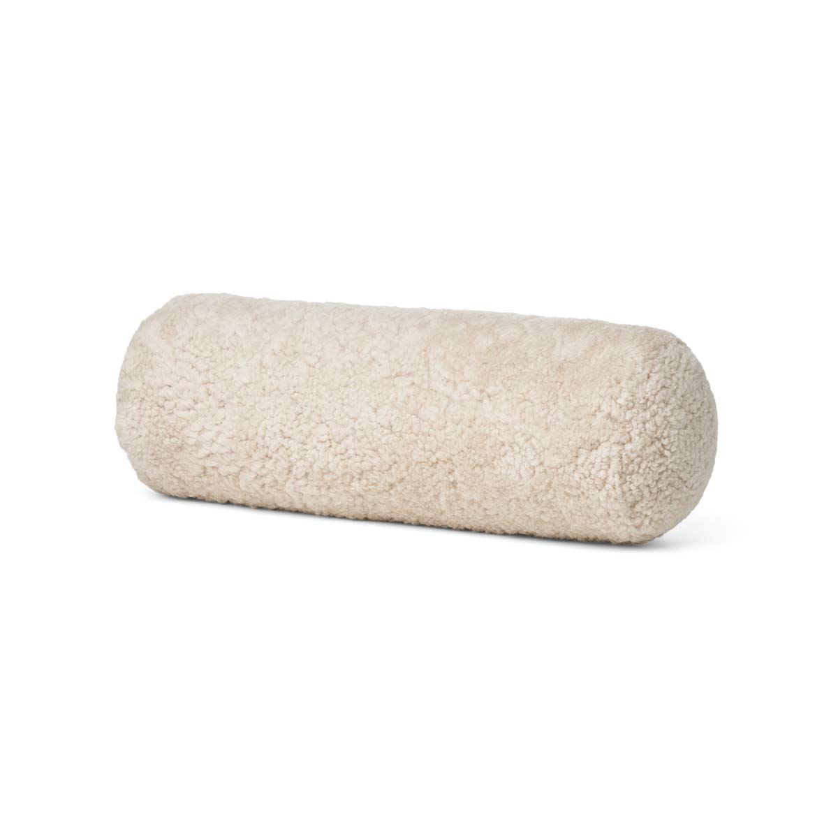 New Zealand Sheepskin Bolster Coral Reef Cushion, Short Wool Curly